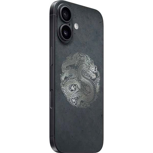 Chinese Black Dragon iPhone 16 Plus Skin